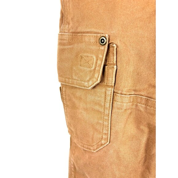 NWOT Kids' Cotton Canvas DuluthFlex Fire Hose Bib Overalls, Kids Size 7 - Picture 7 of 11